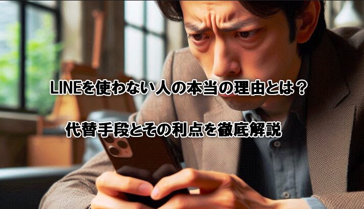 LINEを使わない人の本当の理由とは？