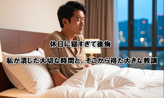 休日に寝すぎて後悔